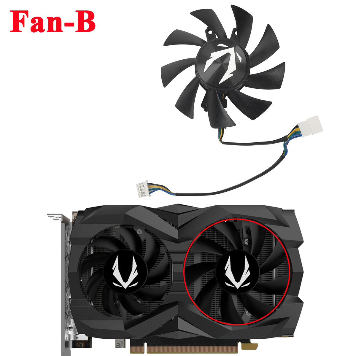 GPU Fan Replacement For ZOTAC GAMING GTX 1660 SUPER Twin Fan – inRobert