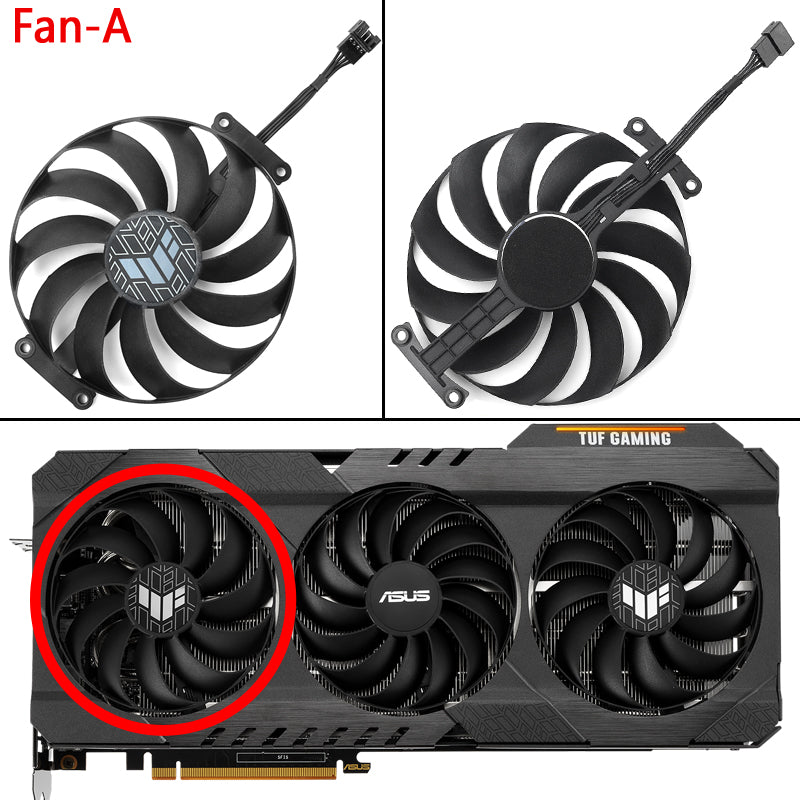 95MM RX6700XT RX6800 RX6900XT Graphics fan for ASUS TUF Gaming Radeon RX  6700 XT RX 6800 XT RX 6900 XT OC Edition Graphics Card - AliExpress