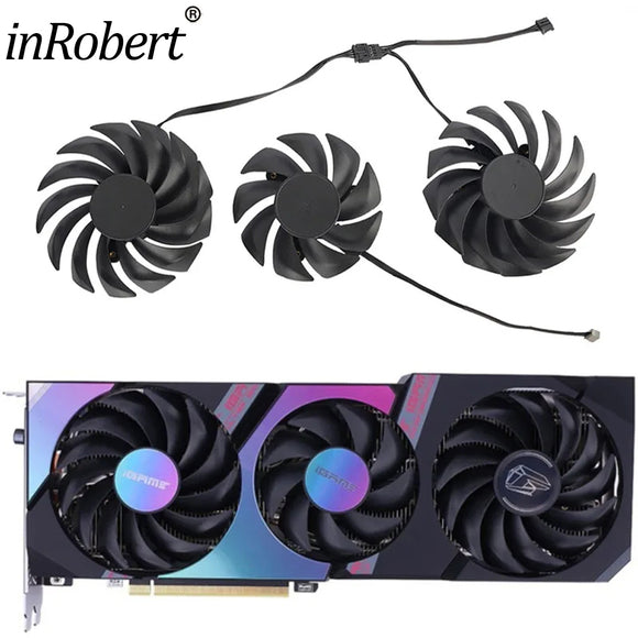 Video Card Fan RTX3080 RTX3070 RTX3060Ti For Colorful iGame GeForce RTX 3080 3070 3060Ti Ultra OC Graphics Card Cooling Fan