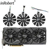 inRobert 87mm T129215SU Graphics Card Cooling Fan for ASUS Strix GTX980Ti/R9390/RX480/RX580 Video Card Cooler