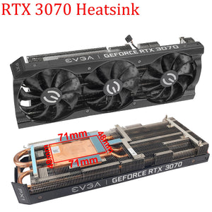For EVGA GeForce RTX 3070 XC3 BLACK GAMING Graphics Card Replacement Heatsink