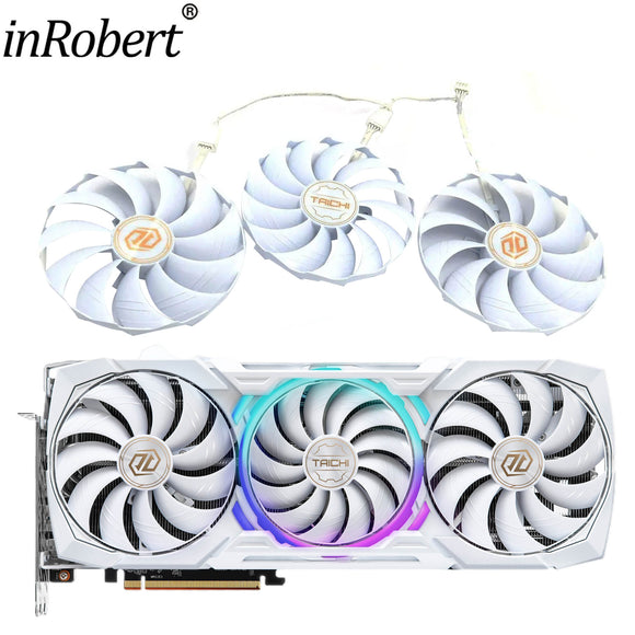 For Asrock AMD Radeon RX 7900 XTX Taichi White 97MM 107MM CF1010H12S RX7900XTX Graphics Card Replacement Fan