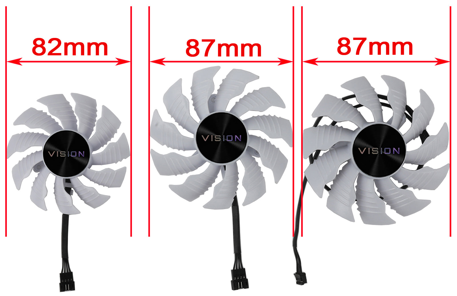 87mm PLA09215S12H 12V 0.55A RTX3080 3090 Graphics Fan For GIGABYTE