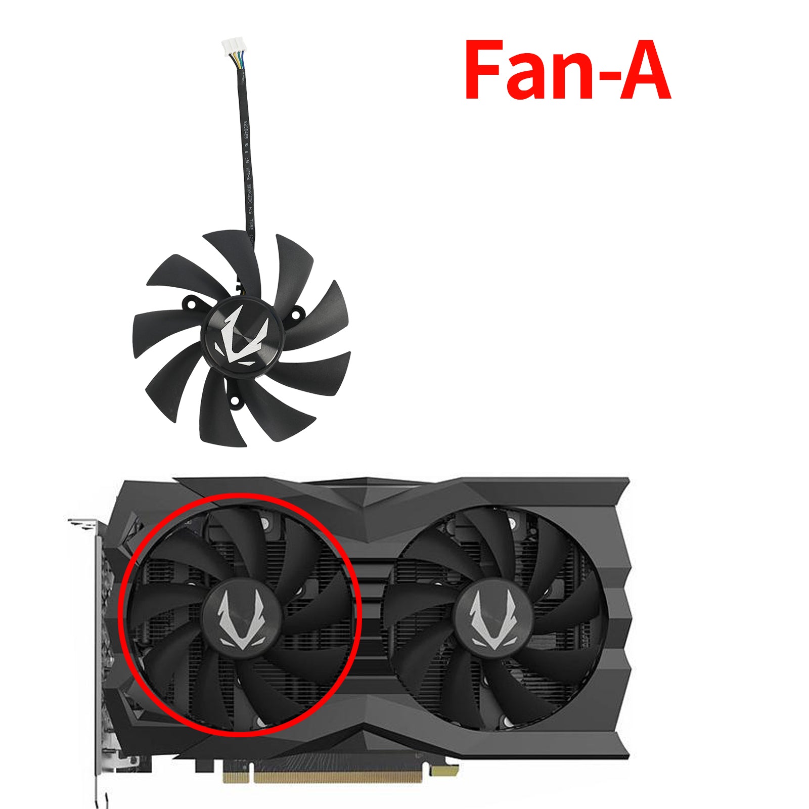 87MM GA92A2H 0.35A GTX 1660 1660Ti graphics fan for Zotac GeForce RTX –  inRobert