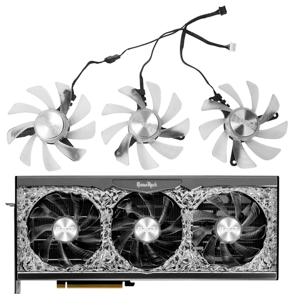 90mm TH9215B2H Graphics Card Fan Replacement For Palit RTX 3070 Ti